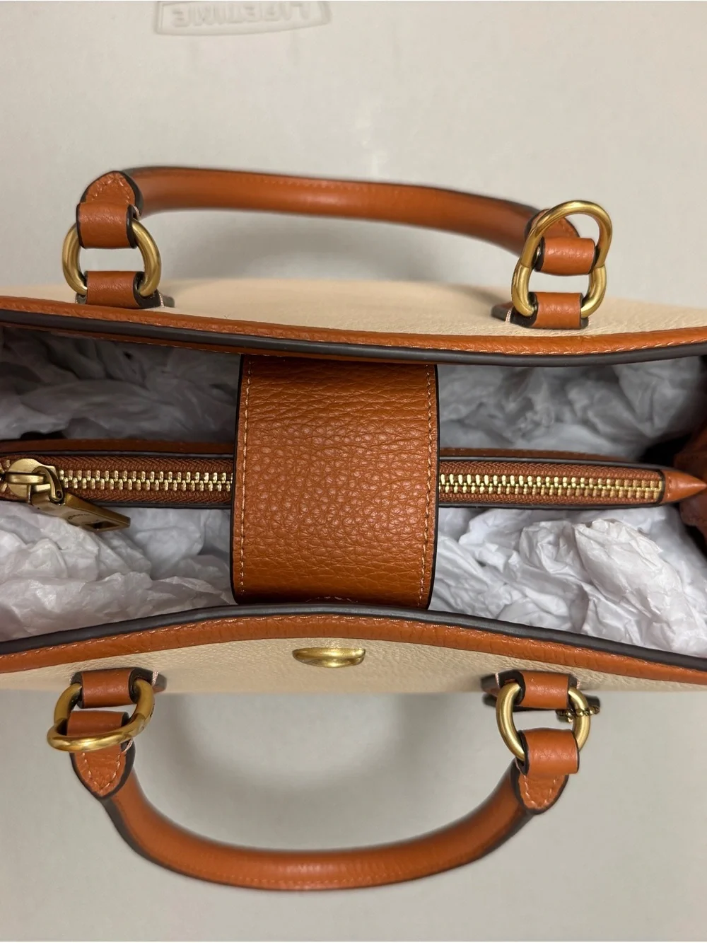 Coach Legacy Leather carryall tan and saddle